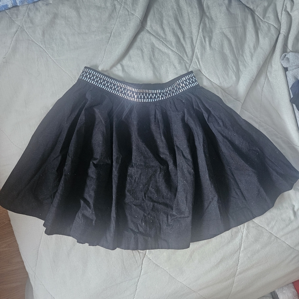 H&M Black Skater Skirt Size 2 NWT
